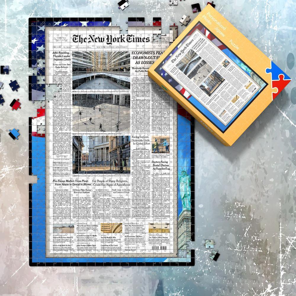 The Chicago Tribune Front Page Jigsaw Puzzle Newspaper Puzzle Day You Were Born Puzzle Birthday Puzzle