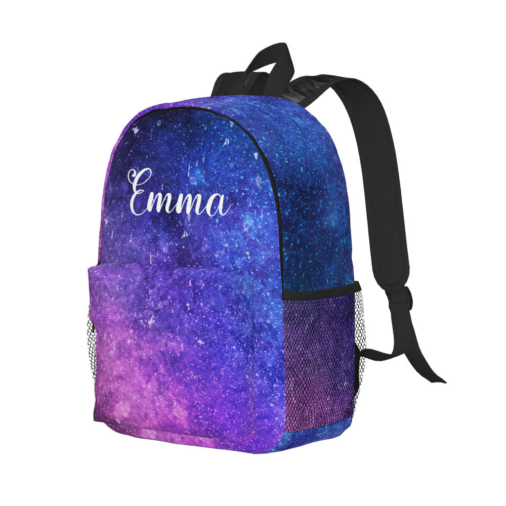 Custom Name Backpack Personalised Starry Sky School Bag