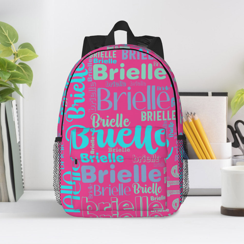 Custom Backpack Personalised Name Design School Bag