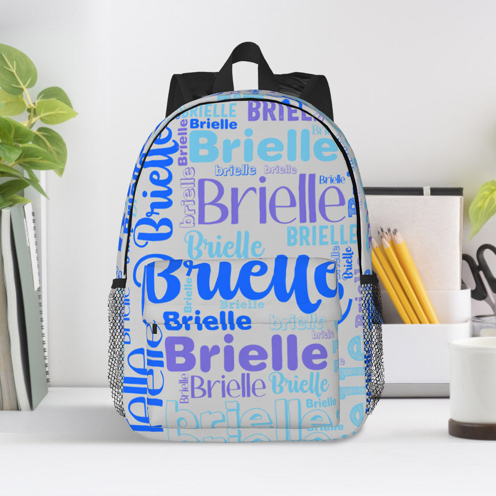 Custom Backpack Personalised Name Design School Bag