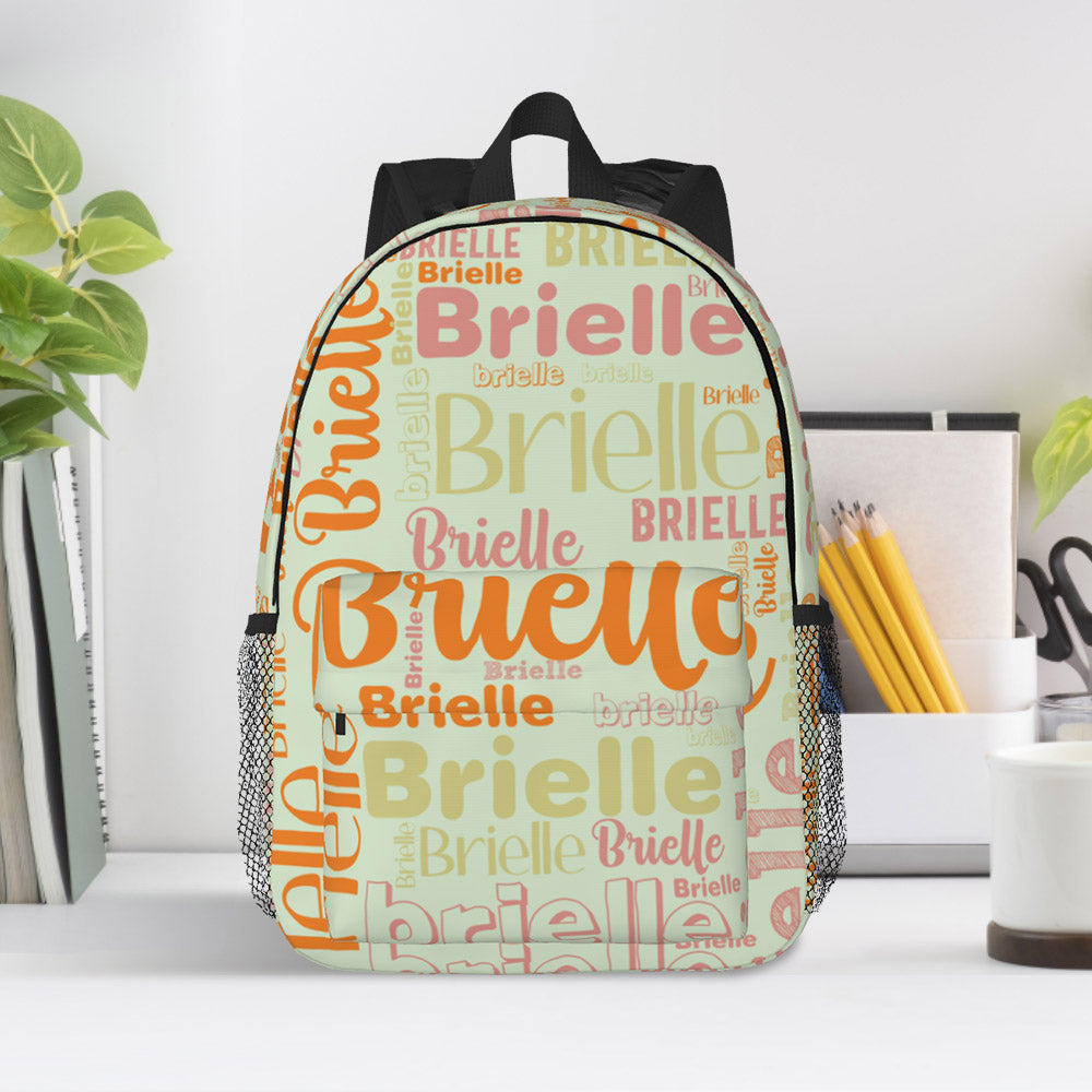 Custom Backpack Personalised Name Design School Bag