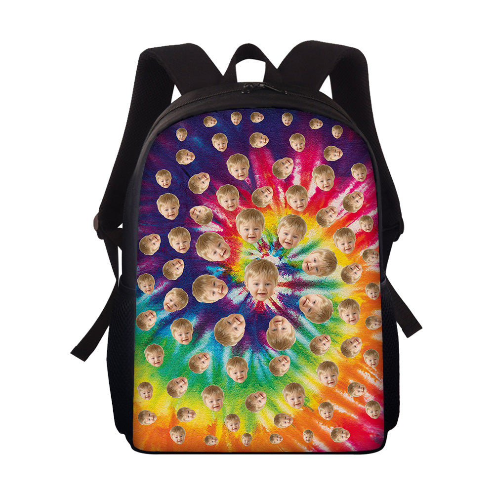 Custom Face Backpack Personalised Multicolor School Bag