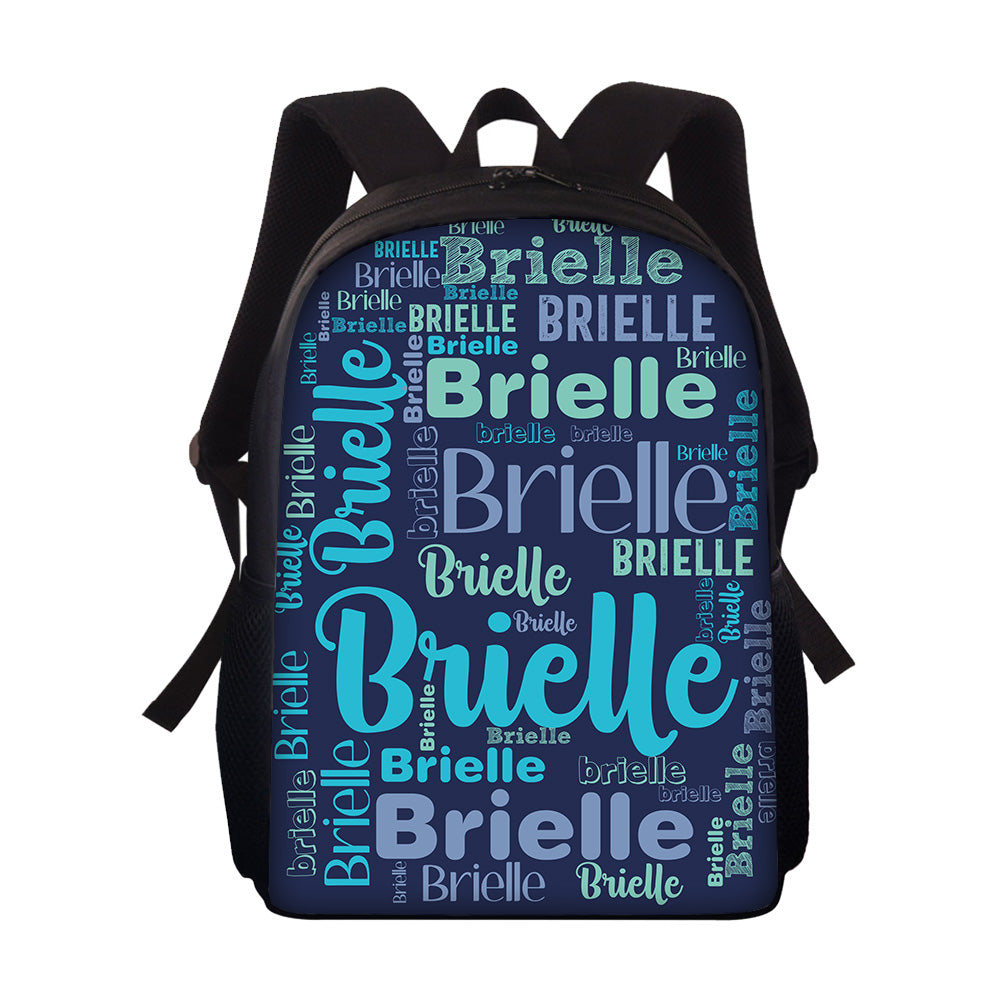 Custom Name Design Backpack Personalised School Bag for Boys Girls