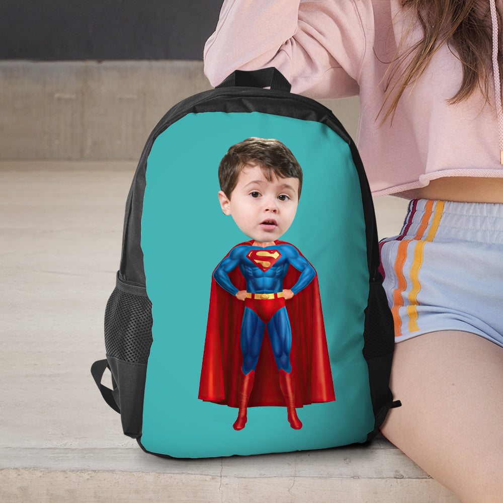 Personalized Superman Backpacks Minime School Bookbags Back To School Gifts For Boys Gifts