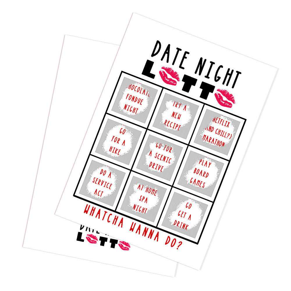 Lover's Lotto Scratch Card Valentine's Day Surprise Funny Scratch off Card