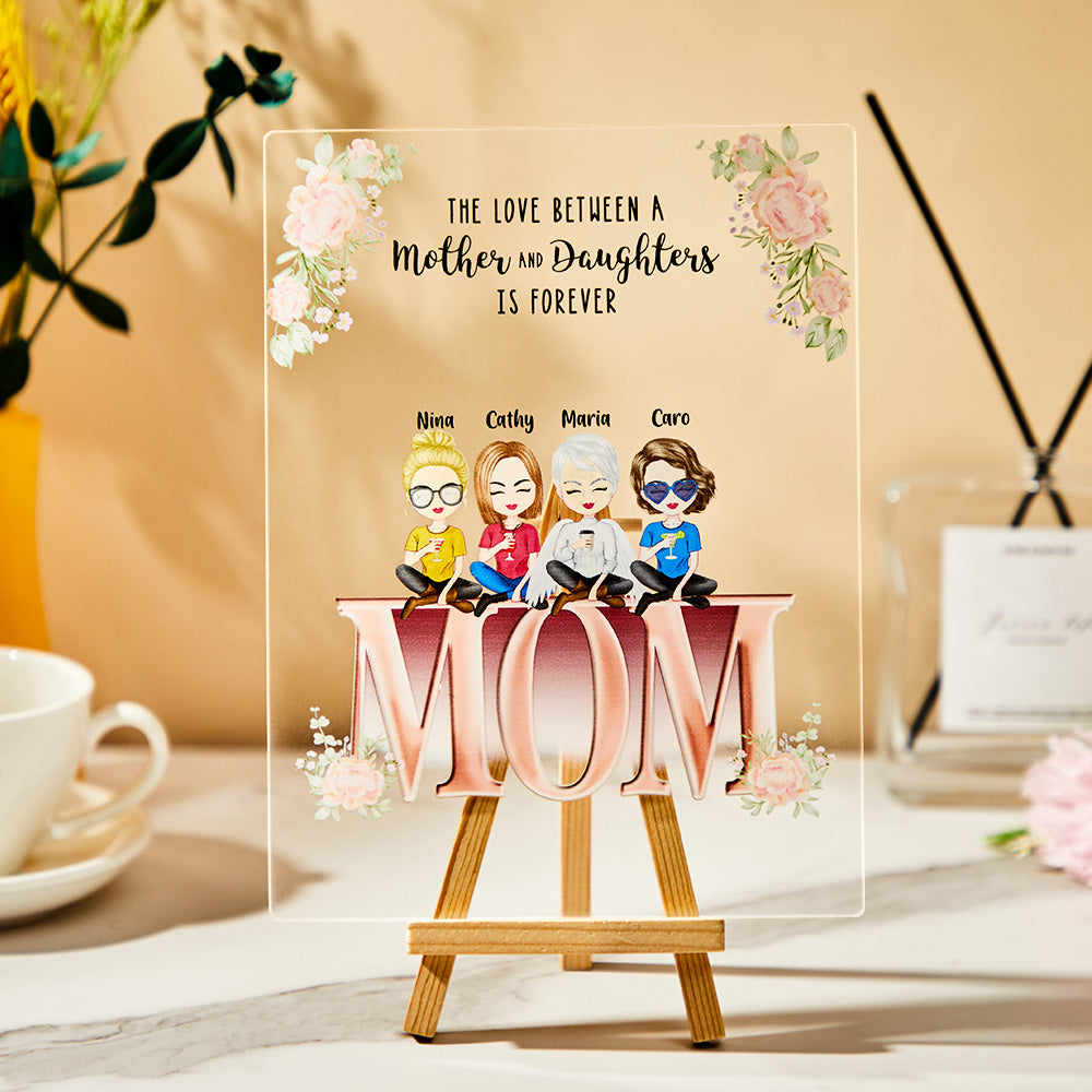 Personalized Acrylic Plaque Mother and Children Best Family Mother's Day Gifts