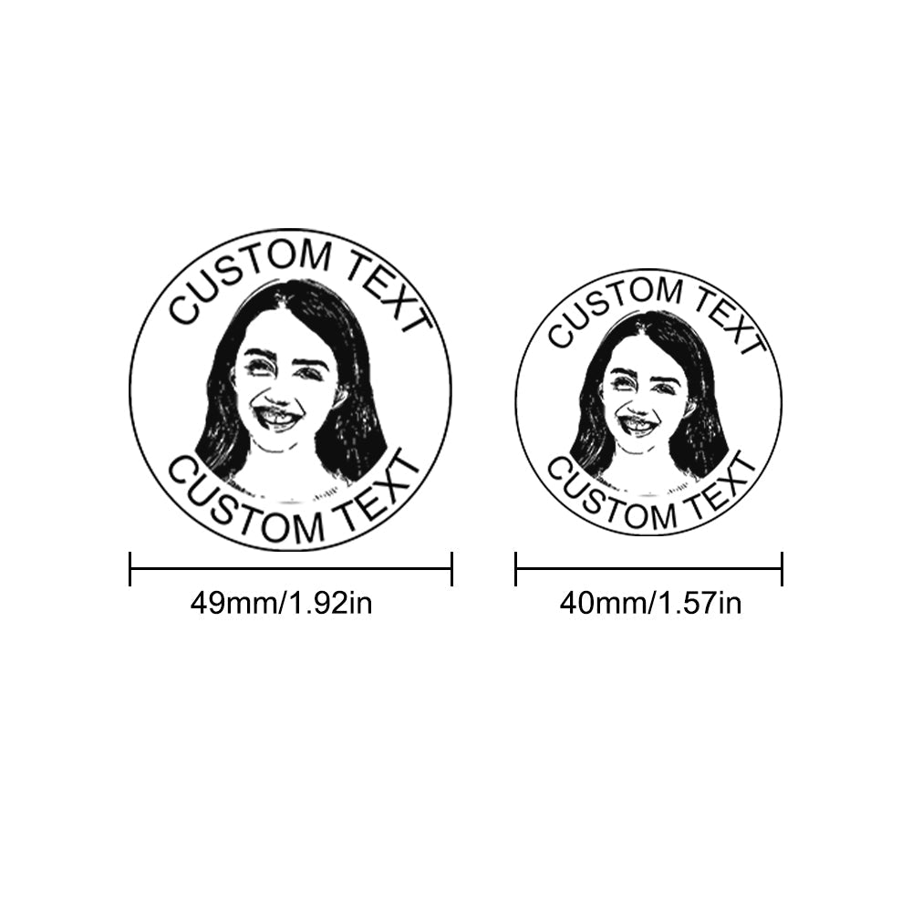 Personalized Face Stamp Custom Portrait Stamps Gifts for Him and Her