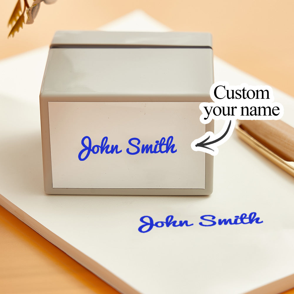 Personalized Name Stamp Custom Signature Stamp Gifts for Teacher