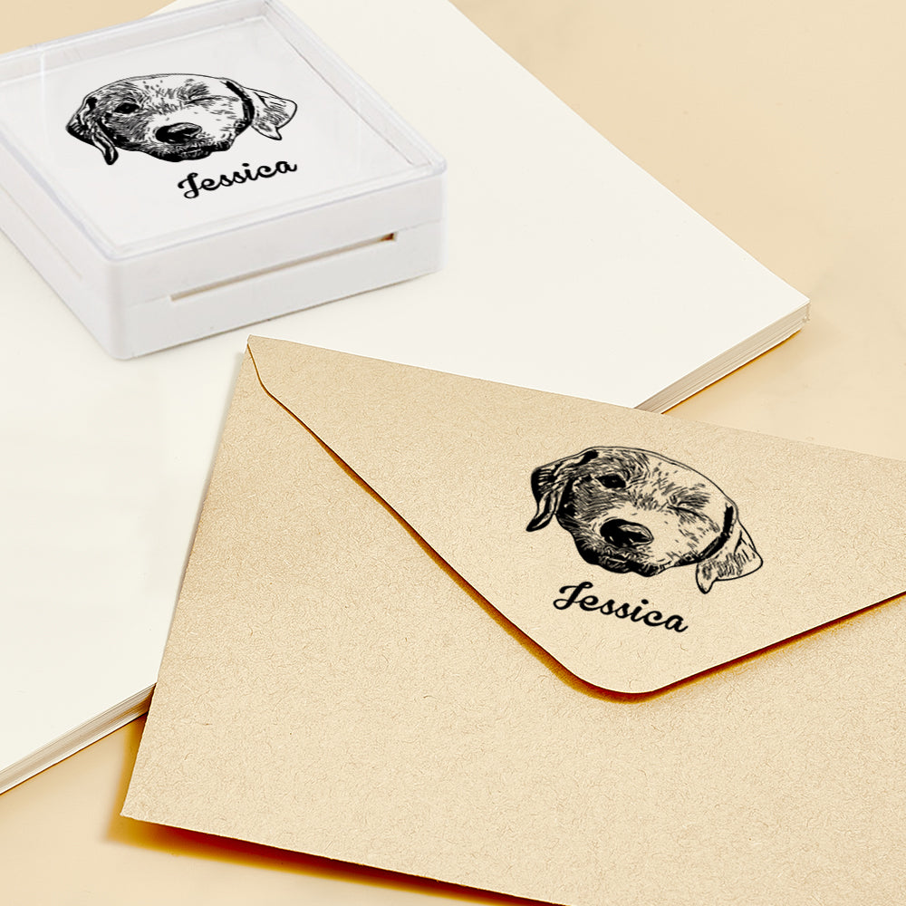 Custom Portrait Stamps Personalized Funny Pet Stamp Gift for Him and Her