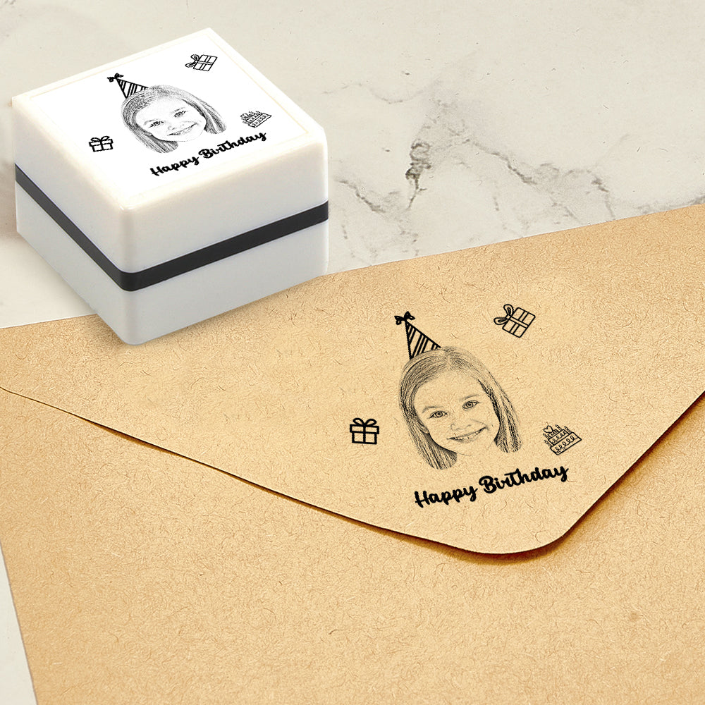 Custom Portrait Stamp Personalized Photo Stamps Gifts for Birthday