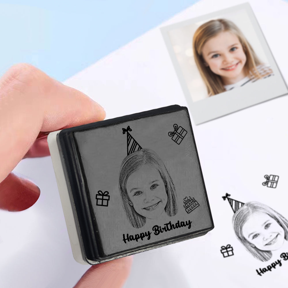 Custom Portrait Stamp Personalized Photo Stamps Gifts for Birthday