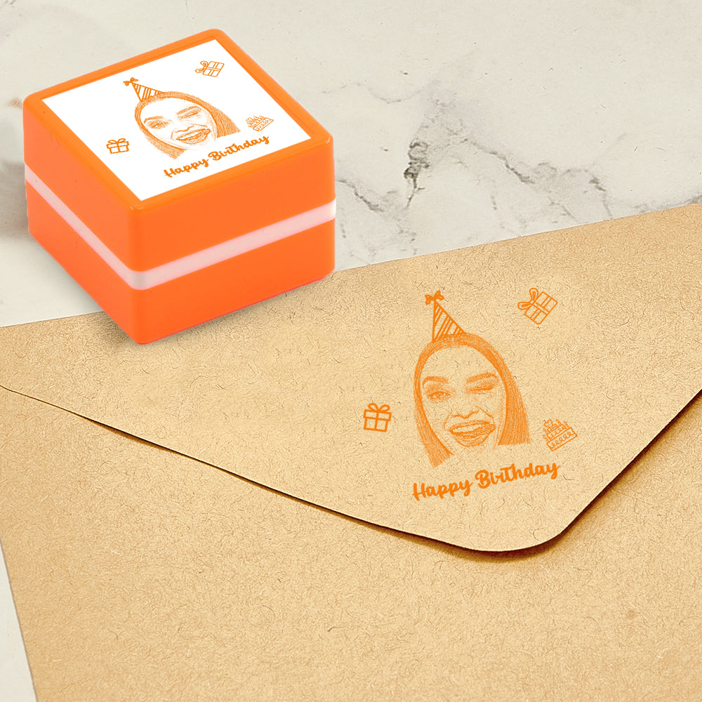 Custom Portrait Stamp Personalized Photo Stamps Gifts for Birthday