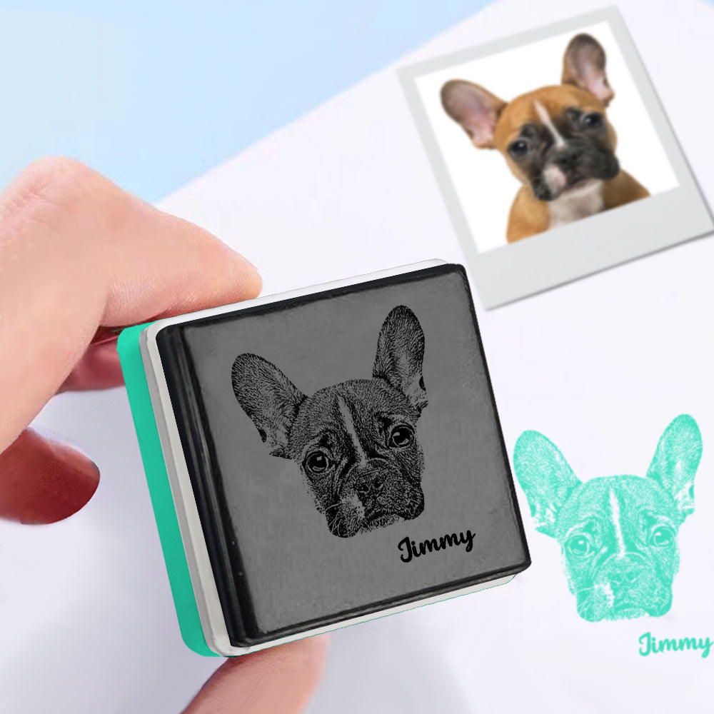 Personalized Portrait Stamp Custom with Name Stamps Funny Gifts