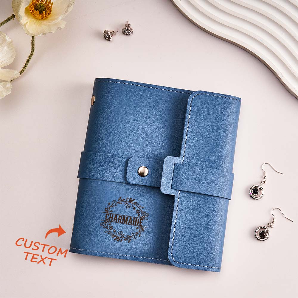 Custom Engraved Earring Storage Bag Multifunctional Personalized Travel Jewelry Organizer Gift for Her