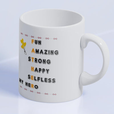 Crossword Acrostic Mug for Father