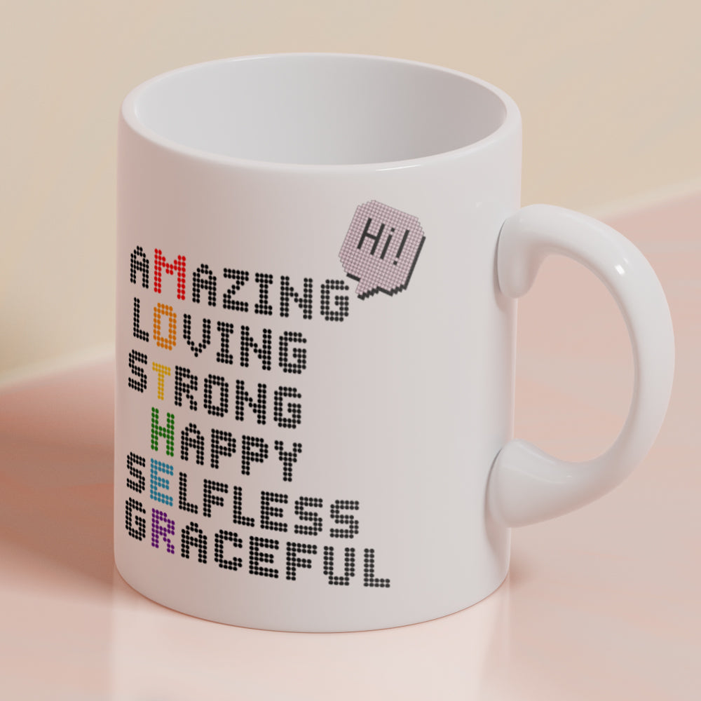 Acrostic Poem Mug for Mom, Mother's Day Gift