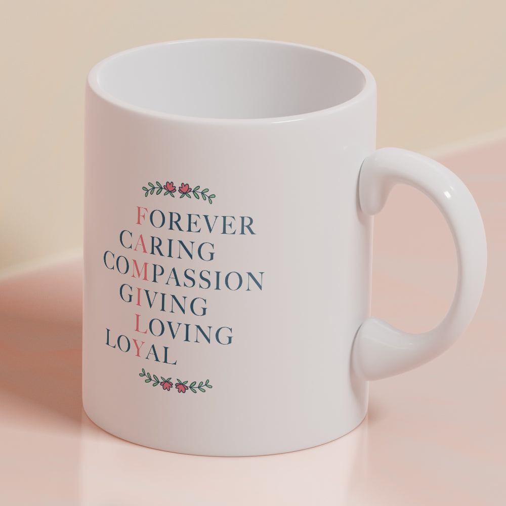 Acrostic Gift Mug for Family