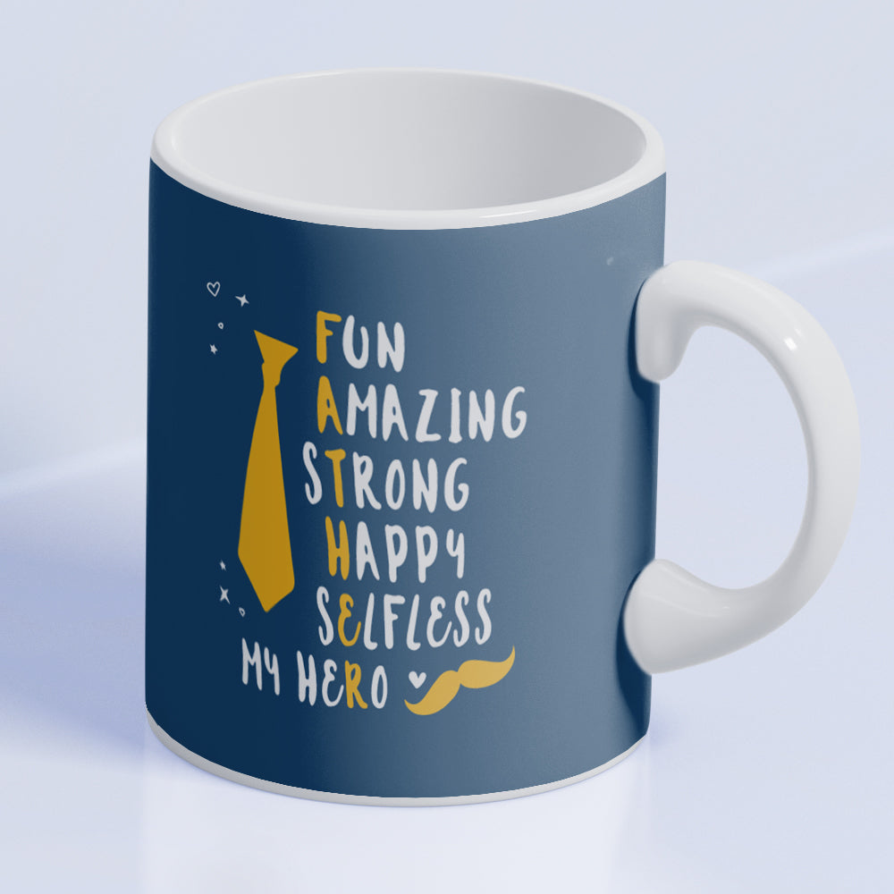 Acrostic Word Gift Mug for Father