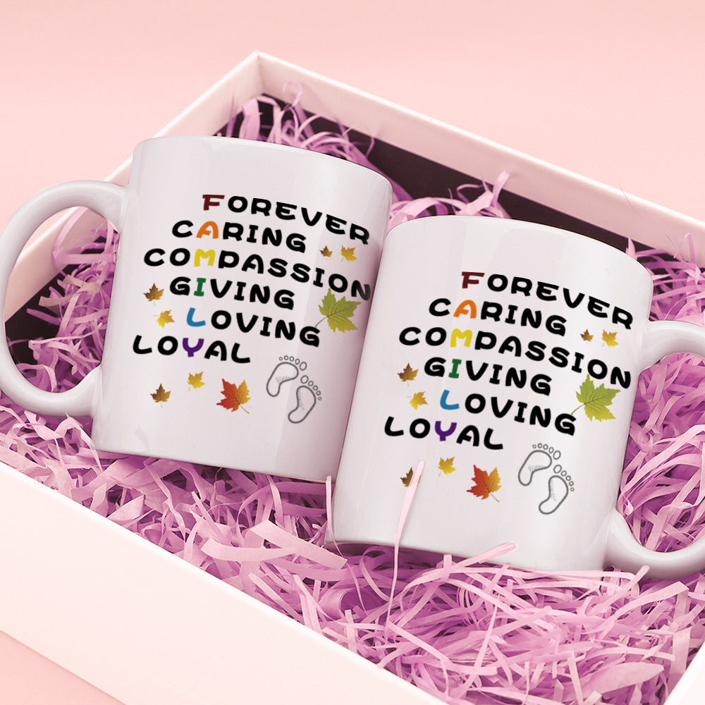 Crossword Acrostic Gift Mug for Family