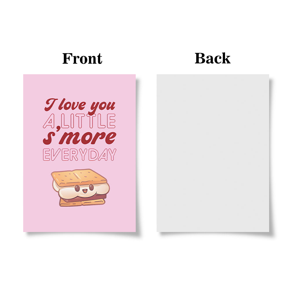 Funny I Love You S'more Cute Pun Valentine's Day Card