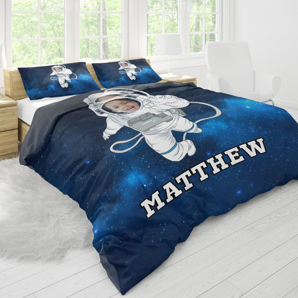 Polyester Fibre Custom Duvet Cover Bedding Sheets Personalized Photo Text Duvet Cover & Pillow