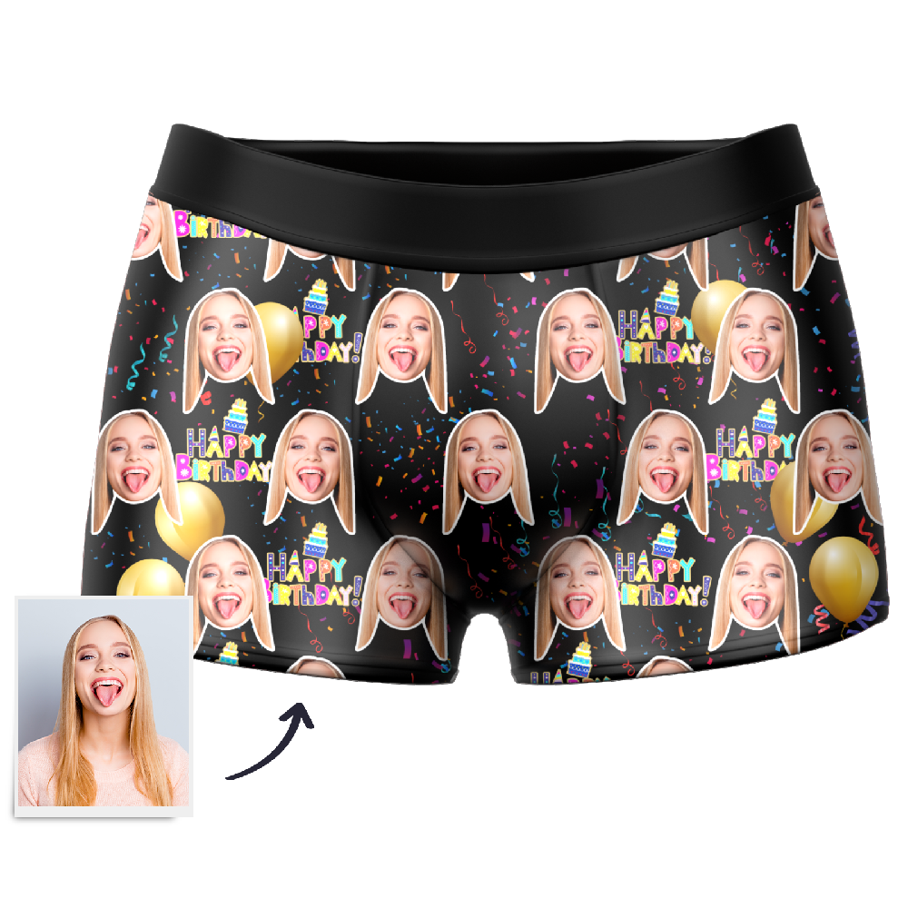 Men's Custom Birthday Boxer Shorts