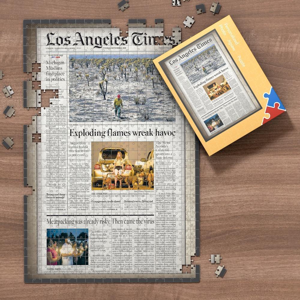 Rochester Democrat & Chronicle Front Page Newspaper Jigsaw Puzzle, Birthday Puzzle, Newspaper Puzzle