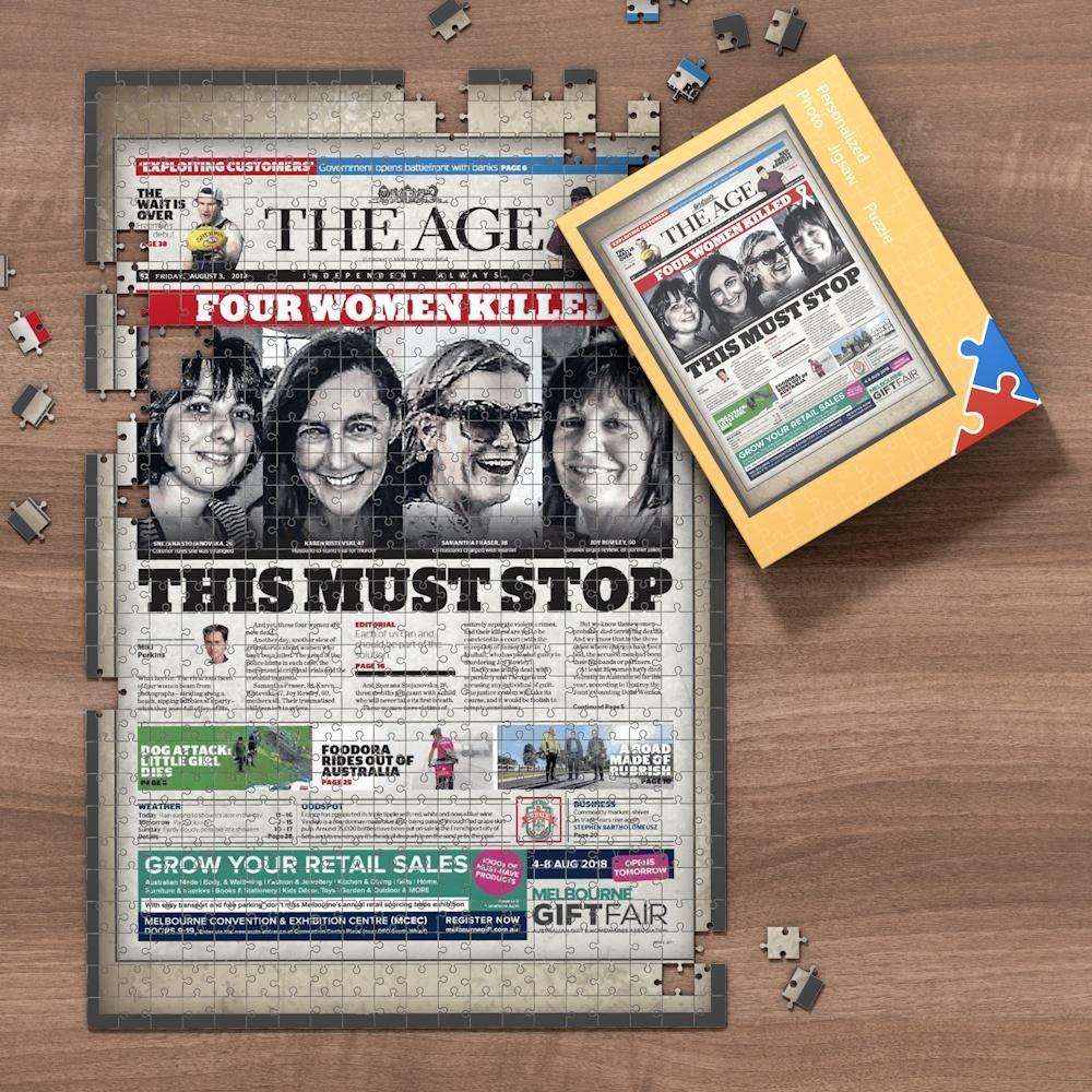 The Age Front Page Jigsaw Puzzle, The Day You Were Born Birthday Puzzle, Puzzle for a Specific Date