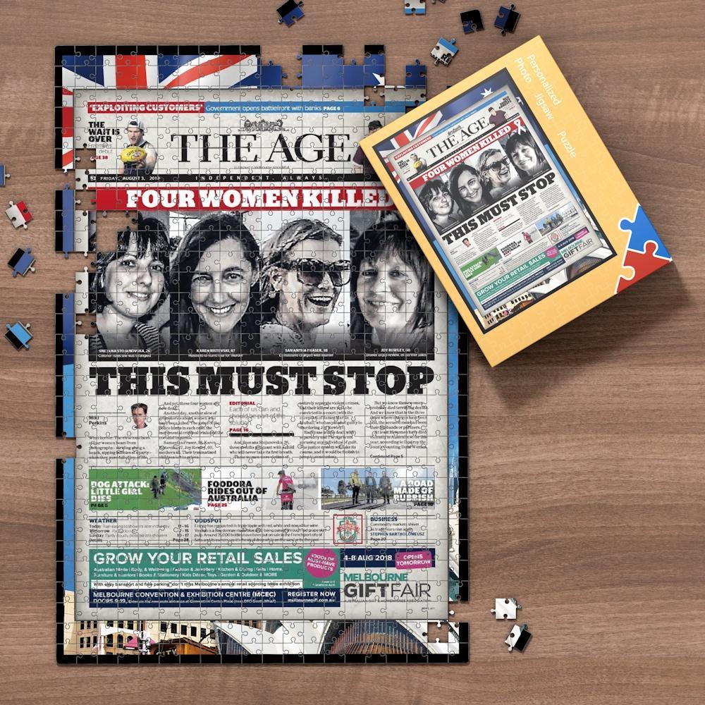 The Age Front Page Jigsaw Puzzle, The Day You Were Born Birthday Puzzle, Puzzle for a Specific Date