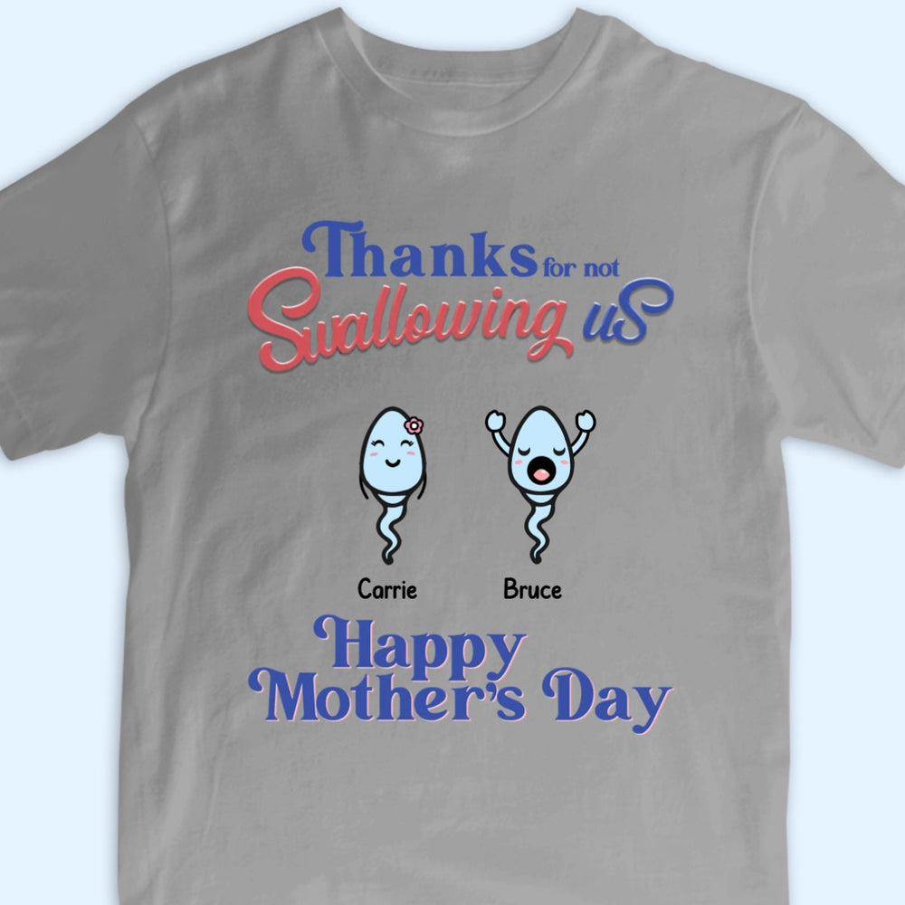 Custom Cartoon Clipart Sperm T-shirt Personalised Gifts for Mom