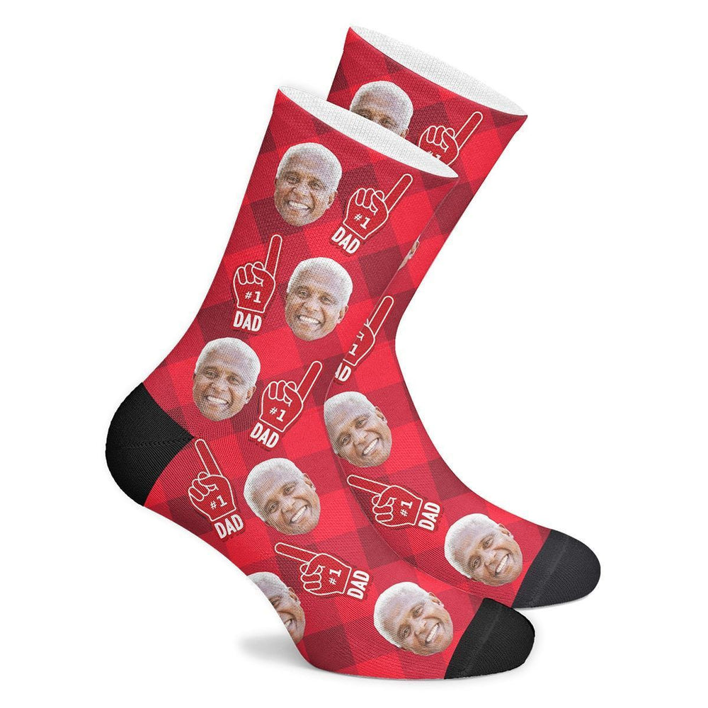 Dad Fan Custom Face Socks
