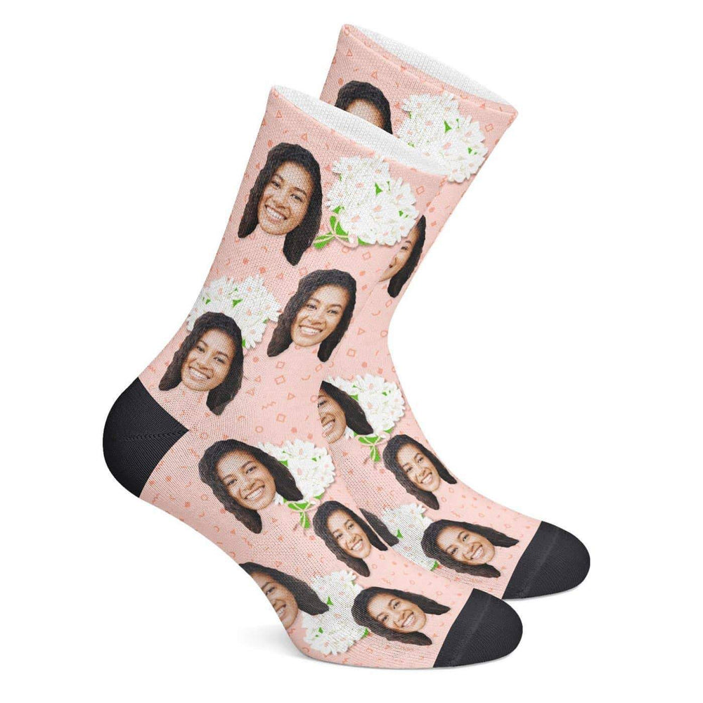 Custom Wedding Socks (Flowers)