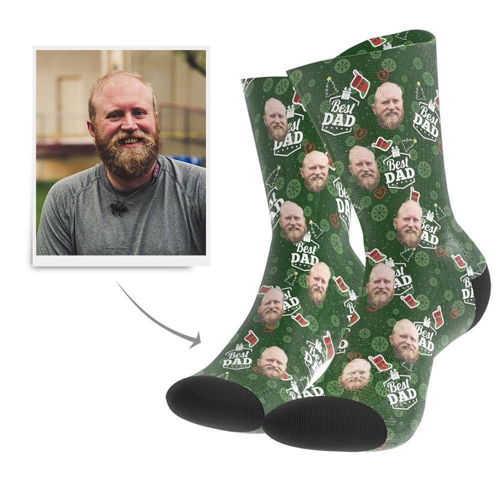 Christmas Gift Custom Face Socks (Dad)