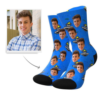 Best Husband Custom Face Socks - MyPhotoBags