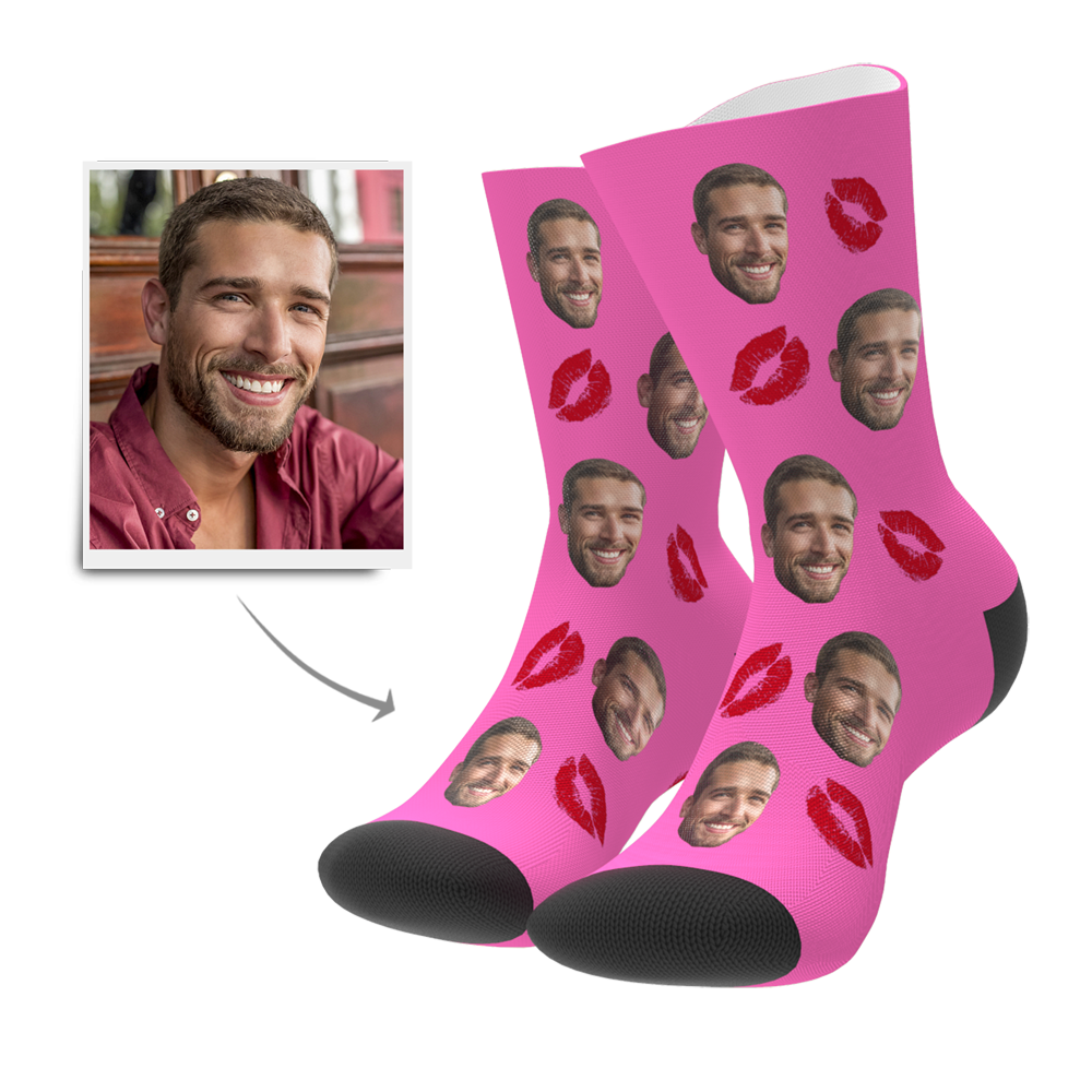 Custom Kissing Face Socks