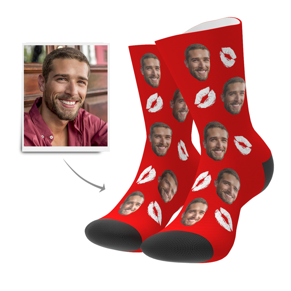 Custom Kissing Face Socks