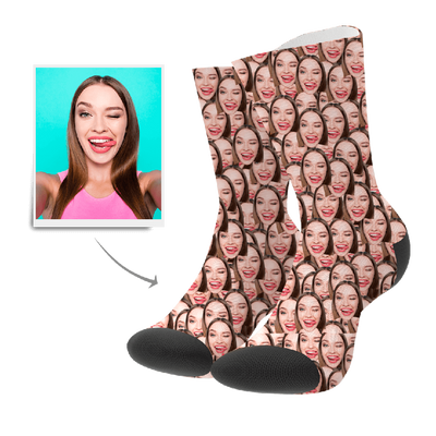 Custom Face Mash Socks - MyPhotoBags