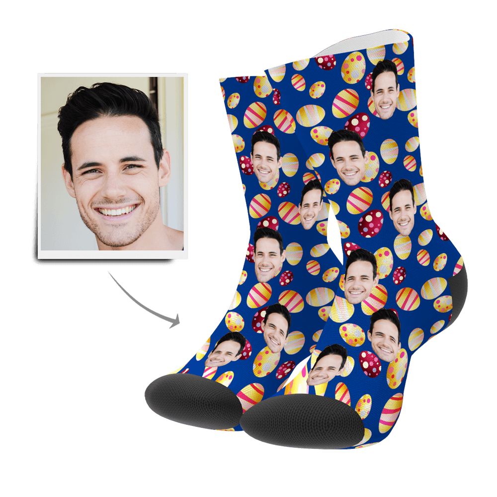 Color Easter Egg Customize Face Socks