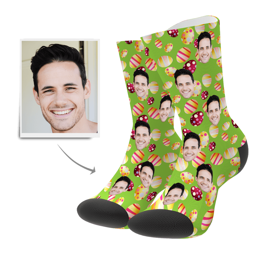 Color Easter Egg Customize Face Socks