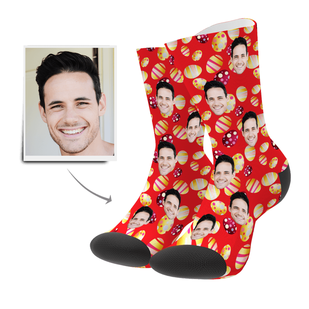 Color Easter Egg Customize Face Socks