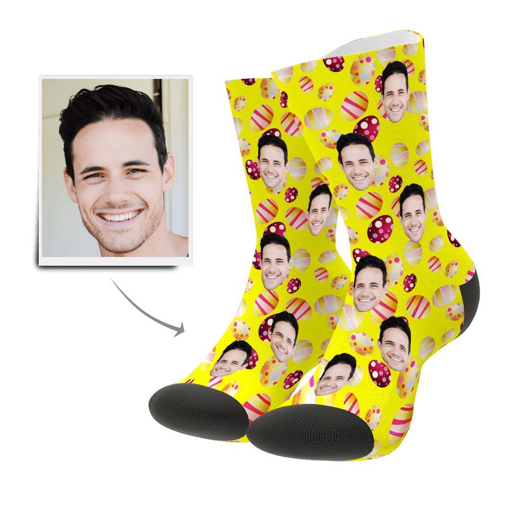 Color Easter Egg Customize Face Socks