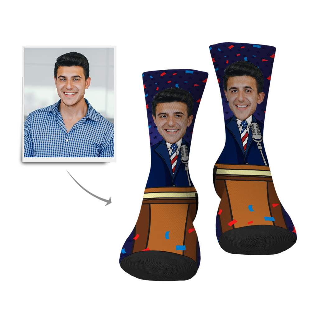 Gift Personalized Head President Body Socks