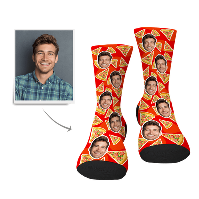 Custom Pizza Face Socks