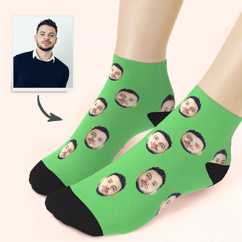 Custom Face On Quarter Length Socks