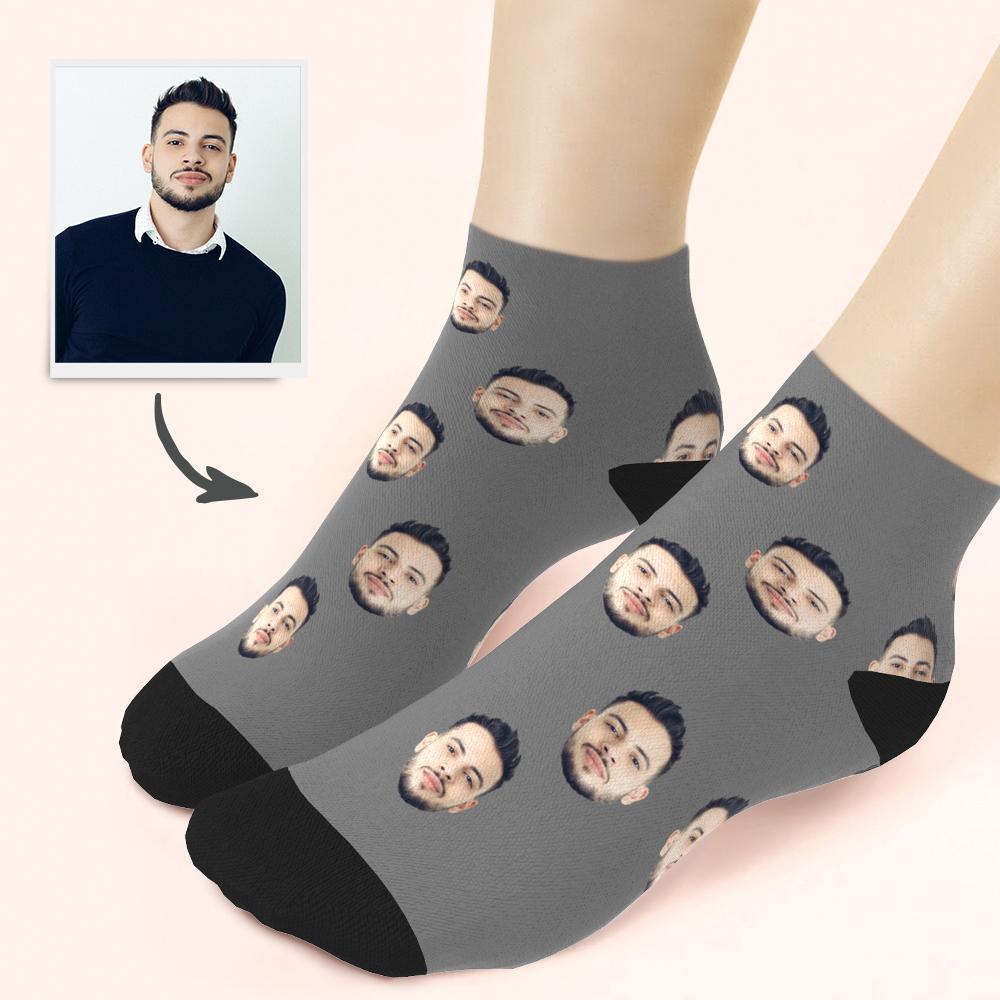 Custom Face On Quarter Length Socks