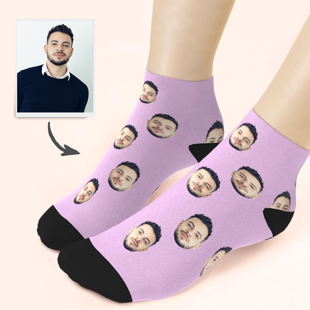 Custom Face On Quarter Length Socks