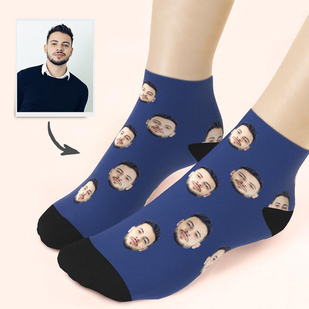 Custom Face On Quarter Length Socks