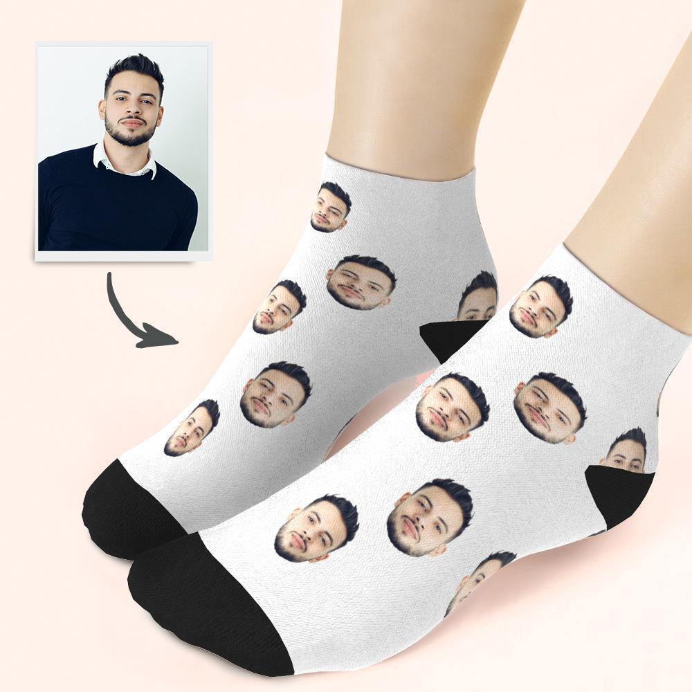 Custom Face On Quarter Length Socks