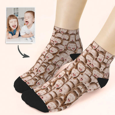 Custom Mash Face On Quarter Length Socks