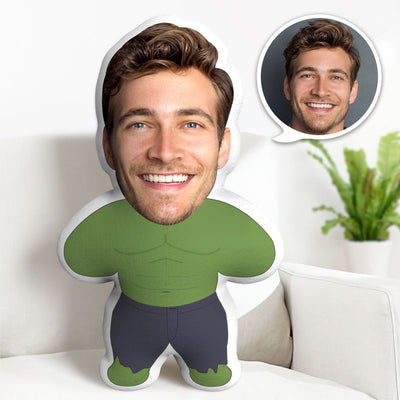 Hulk Minime Throw Pillow Custom Face Pillow Distinctive Minime Pillow Gifts - makephotopuzzleuk